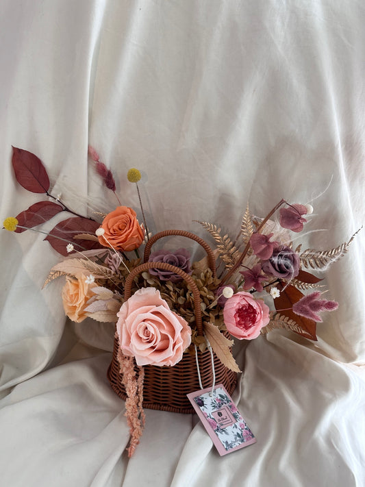 Preserved Flower Basket