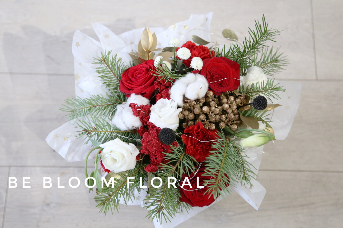 Holiday Fresh Flower Bucket